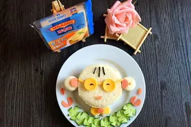 萌娃芝士三明治#百吉福芝士力量#图片