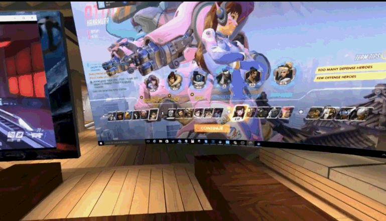 用VR玩守望先锋是种什么感觉 这大屏太酸爽了图片
