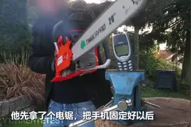 诺基亚的硬度到底有多高？电锯火烤和液压机轮番上阵