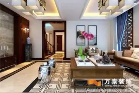 济南舜奥华府245平新中式风格装修设计图片