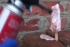 1800度火焰加热冰块，你猜会发生什么结果，和我想的不一样视频封面