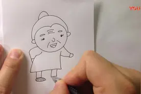 育儿丨简笔画——手绘老奶奶_高清