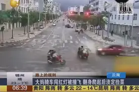 中国大妈神了  被车撞飞竟爬起来淡定捡菜图片