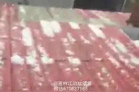 通化和蛟河冰雹袭来 延吉犹如灾难大片图片