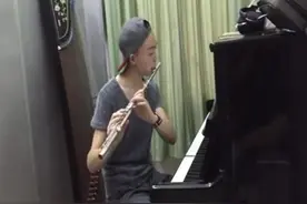 长笛演奏，《乘着歌声的翅膀》德国门德尔松创作歌曲图片