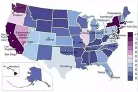 美华人最新分布图出炉！加州华裔人口最多(图)图片