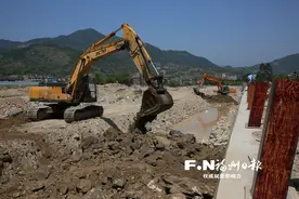 闽侯穆源溪大模村段护堤下月完工图片