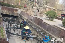 兰州水车博览园全力维护景观设施 创一流游园环境图片