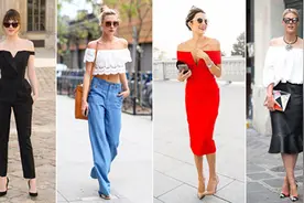 优雅露肩装 露出高级性感范儿图片