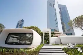 全球首款3D打印的办公楼在迪拜建成图片