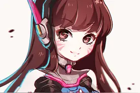 近期守望先锋同人绘画大赏！萌妹D.Va受热捧图片