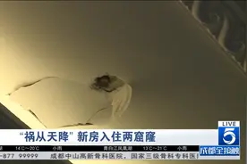 成都：刚搬进新家没几天 楼上装修竟把房顶打穿了两个洞视频封面