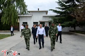 王锐调研武警天水市支队工作图片