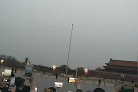 天安门广场升国旗拍摄实况