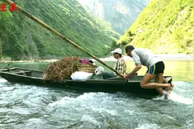 老人大宁河上拉着船，船头坐着老太婆，上演了一幕现实版纤夫的爱视频封面