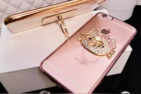 钻戒指环扣，带支架的手机壳，我的Iphone最时尚~图片