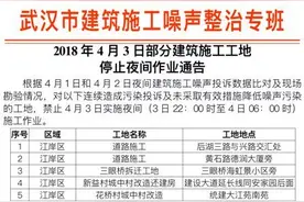 武汉80个噪音扰民工地上“停工名单”，有家半月被投诉105次图片