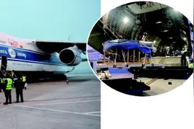 “空中巨无霸”又来青岛！两小时完成运输保障图片