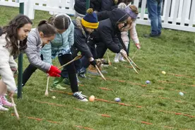 [2]（外代二线）美国白宫举行复活节滚彩蛋活动图片