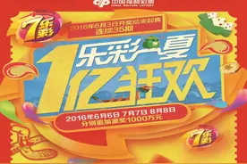 七乐彩一亿元大派奖盛夏开启图片