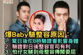 黄晓明揭秘Baby做整容鉴定原因：为了孩子图片
