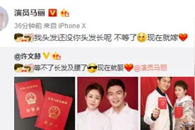 马丽领证结婚是怎么回事 马丽老公是谁个人资料 许文赫和马丽是同事图片
