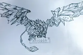 粉丝为其画冰鸟，Froggen：谢谢！图片