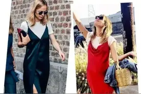 平胸不用愁，T恤衬衫打个底也能穿吊带图片