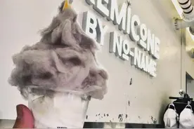 咬一口会在嘴里打雷闪电？韩国爆红的乌云冰淇淋图片