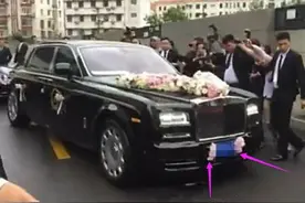 现在才晓得，黄晓明主婚车，是那台遮挡号牌的劳斯莱斯，会扣分吗图片