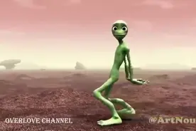 一夜爆红全球的火星人舞蹈，原版视频简直太魔性视频封面