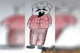 小静老师教你如何画爷爷简笔画，简单易学，快来教教你点孩子吧视频封面