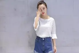最简单的长腿秘籍，高腰短裤一秒搞定！图片