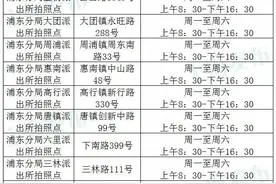 上海身份证跨区办理、拍照一览表图片