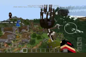 我的世界：如何制作一个传送门 进入美丽的村庄 教程视频