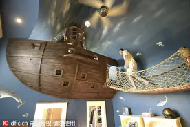 机关密布的童趣“海盗船”卧室 满足孩子对探险的所有幻想图片