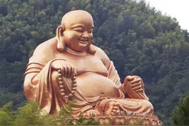 外貌差异咋这么大 弥勒佛的肚子啥时候变大的？图片