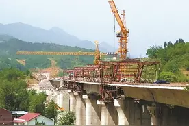 广元市朝天区境内 西成高铁建设如火如荼图片