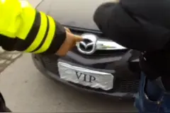 石家庄惊现“VIP”车牌 交警也看醉了！图片
