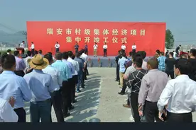 瑞安项目强村 覆盖652个村预计年增收1.3亿元图片