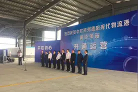 中欧班列德阳现代物流港黄许镇站开通运营图片