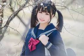 当双马尾遇上JK，制服萌妹清纯可爱!图片