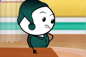 搞笑铅笔画：被老鼠捉弄的光头小子视频封面