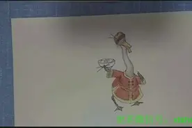 教你几招 简单画出功夫熊猫阿宝的老爸。图片