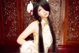 约会大作战旗袍美女姐妹花时崎狂三Cosplay图片