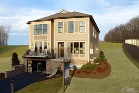 农村自建房子设计图两层带地下室10米X10米钢结构自建首选图片