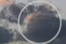 奇特景象，云层里竟然藏着一张人脸！图片