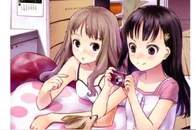 美少女爱拍_拿相机的动漫女孩萌图图片