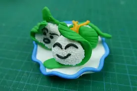 少儿粘土手工：粽子图片