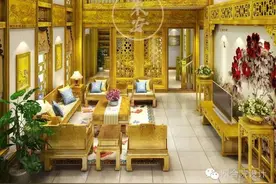 金丝楠实木  中式家装   苏州别墅案例（第一期）——客厅图片